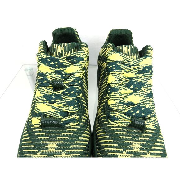 $ 1K NIB BURBERRY BOX GREEN CHECK CANVAS LOGO PLATFORM SNEAKERS 12 US 45 ITALY - Picture 6 of 12